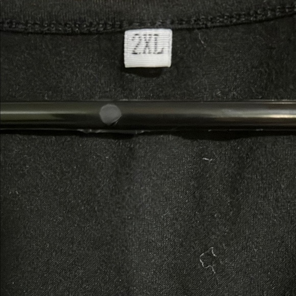 Black Button-Up Women's Top - Picture 2 of 3